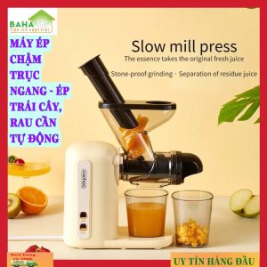 MÁY ÉP CHẬM TRỤC NGANG - ÉP TRÁI CÂY RAU CẦN TỰ ĐỘNG "BAHAMAR" Tách bã và nước đảm bảo tỷ lệ nước ép nguyên chất nhưng không bị nghẽn.