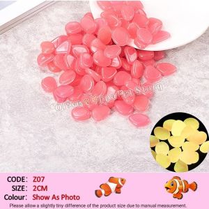 【READY-STOCK】Aquarium Colourful Luminous Stone Glow In Dark Fish Tank Decoration Batu Aquarium Rock Stone鱼缸造景 夜光石 魚缸裝飾 Fluorescent Pebbles Starfish Shell Gems Diamond Decoration
