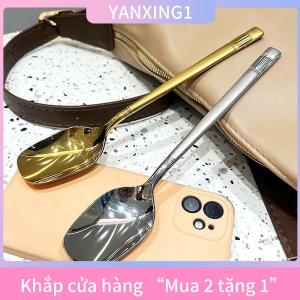 [COD] YANXING1 Dài xử lý vuông đầu muỗng đèn lồng thép không gỉ dưa hấu muỗng dày hộ gia đình nhà bếp Nguồn cung cấp