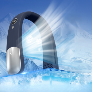❄️New Style Neck Hanging Fan Portable Small USB Charging Leafless Cooling Small Air Conditioner Lazy Small Electric Fan Neck Hanging Mini Cooling Artifact新款挂脖风扇