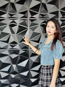 3D PVC PANELS three-dimensional board 30CMX30CM 3D three-dimensional European style blogger background wall gym front desk image wall decorative board wall sticker wallpaper Wall Art wall Decor Waterproof home