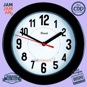 Jam Dinding Quartz Dekorasi Dinding Minimalis Step Movement Great 888 Unik Pink Hijau Kuning Biru Keren