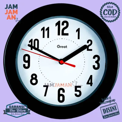 Jam Dinding Quartz Dekorasi Dinding Minimalis Step Movement Great 888 Unik Pink Hijau Kuning Biru Keren