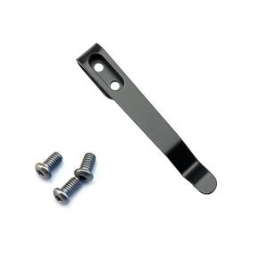 Stainless Steel Back Clip for Pocket Slicer Waist Clip Folding Cutter Handle DIY Make Accessories Parts with 3pcs Screws