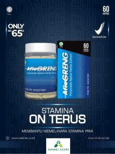 AFIAGRENG Kapsul Herbal Meningkatkan Stamina Tetap GRENG Tidak Gampang Loyo Tahan Lama BPOM Halal
