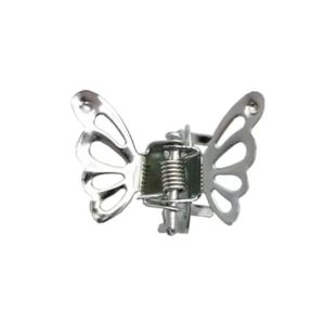 5Pcs Cute Silver Butterfly Hair Clips Mini Fashion Hairpins Metal Small Claws Sweet Girls Hair Accessories