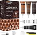 Leather and Vinyl Repair Kit 5 Colors, Endhokn Leather Repair Kit for Sofas, Car Seats, Jackets, Bags, Purse, Belts, Shoes, Holes and Scratch Leather Repair Kit 200ml. 