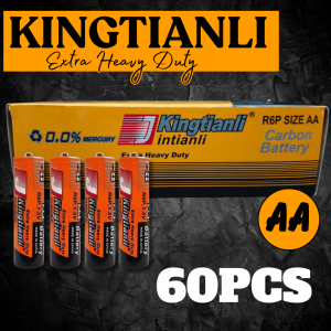 Bateri Kingtianli AA & AAA Tahan Lasak/Kingtianli Extra Heavy Duty Battery AA & AAA [1Box-60Pcs]