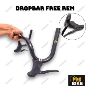 Paket Stang Sepeda Balap STandar 254mm / Stang Sepeda Dropbar FIxie Balap Roadbike / Handle Rem Sepeda Balap Alloy