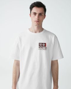 KHD Apparel kaos distro pria/wanita - KAHADE STYLE cotton combed 24s baju dewasa terbaru putih