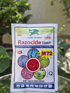 Thuốc trừ bệnh Razocide 720WP Sương mai vàng lá thán thư rỉ sắt rong rêu sẹo trái xì mủ - 100g