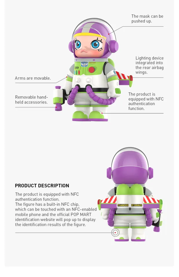 POP MART MEGA SPACE MOLLY 1000% BUZZ LIGHTYEAR | Lazada Singapore