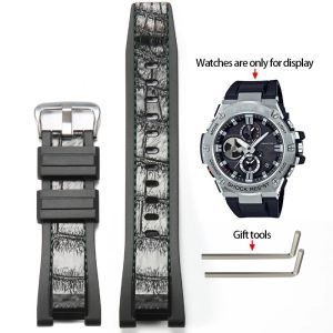Rubber Strap Suitable for Casio G-shock GST-W100G GST-S130 GST-S100G GST-S210B GST-S110 GST-W110 Sports Waterproof Bracelet