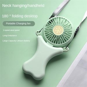 ✅100% Original AMZ Mini Hanging Neck Fan Desk Fan Air Cooler 180 Degree Foldable Portable Fan