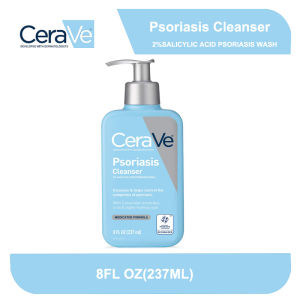 CeraVe Psoriasis Cleanser | Moisturizing Cream with 2% Salicylic Acid Dry Skin Itch Reliefexfoliator 237ml