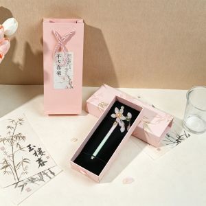 MIRELINA Phong cách Trung Hoa Bút chải tóc 2 trong 1 2 trong 1 Tua hoa Bút chì trang trí tóc kiểu Trung Quốc Thanh lịch Viết mượt mà Bút bi hình que cài tóc Quà tặng phụ kiện Hán phục