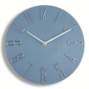FOUNDTWO 12inch Wall Hanging Clock Quartz Movement No Second Hand Wood  Clock Nordic Fashion Silent Decorative Wall Clock  Room