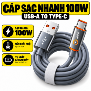 Cáp sạc nhanh 240w silicone màu tím dài 1m2 đa năng 4 trong 1 dây sạc 4 in 1 tiện dụng