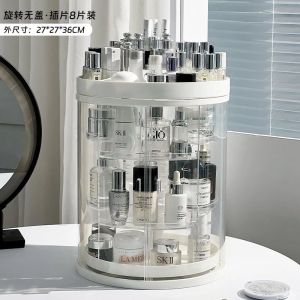 ~SG Stock~ Dustproof and Height Adjustable 360 Rotation Makeup Organizer Box Makeup Box Makeup Holder Makeup Stand Cosmetics Box Cosmetics Holder Cosmetics Stand Perfumes Box Perfume Stand Perfume Holder Figures Display Box Toy Blind Box Display Box