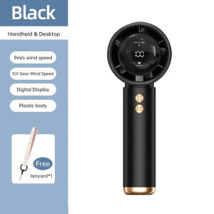 【สินค้าสปอต】พัดลมพกพา พัดลมมือถือ แรงลม 100 ระดับ แบบชาร์จไฟได้ 5000MAh USB Handheld Student Carry Fan น้ำหนักเบาและพกพาได้