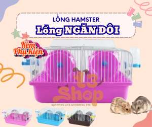Lồng ngăn đôi mini dành cho hamster - T3 PETS SHOP
