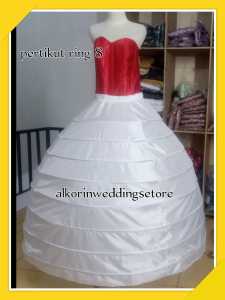 Petikut / pertticoat rok pengembang baju pengantin wanita ring 8 d 130 cm ALKORIN WEDDING STORE