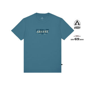 Aerostreet T Shirt Octo Steel Blue - Kaos T-Shirt Tshirt ABAAA
