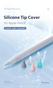 Silicone Tip Cover for Apple Pencil Gen 1 2 - Durable Colourful Replacement Anti Scratch Drawing Writing Good Quality Easy Installation To Use