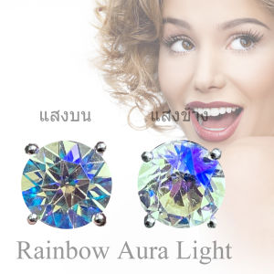 IMAGIE ต่างหูคริสตัล SWAROVSKI เม็ดกลม 4-6-8mm โทนสีพิเศษ