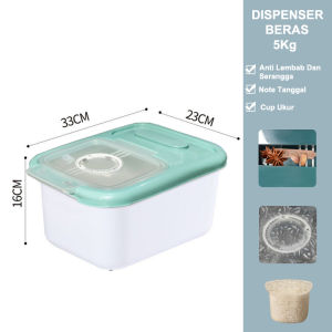 【BELI LOKAL】Dejavu Tempat Beras Dispenser Beras 5kg / 7.5kg / 10kg Rice Box Tempat Penyimpanan Makanan Rice Storage Organizer Besar Kotak Beras tempat beras wadah beras HSB148A