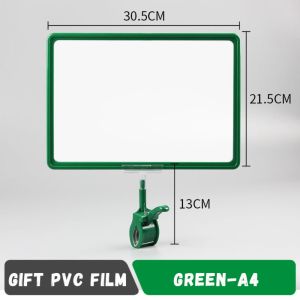 FZIPUA Plastic Price Tag Clip Color Rotatable Label Sign Holder High Quality A4/A5 Merchandise Price Display Clip Supermarkets