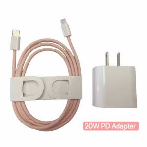Nylon braiding Type-C to Light-ning Data Cable 25W 20W PD Fast charger For iPhone 13 Pro max 11 12 Pro Air Pods ipad