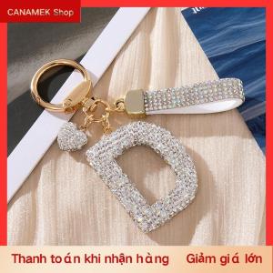 CS Trắng Ban Đầu Keychain Sáng Bóng Dễ Thương Thư A-Z Móc Chìa Khóa Ba Lô Xe Phụ Kiện Chìa Khóa Dây Vài Tên Thư Mặt Dây Chuyền Quà Tặng