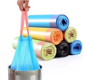 Drawstring Garbage Bag Household Large Portable Automatic Closing Thickened Bags for Kitchen