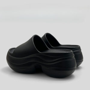 Ielgy EVA màu trơn tối giản đế dày tăng chiều cao dép cho phụ nữ