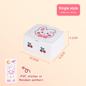 Cute Plastic Button Desktop Organiser Jewellery Storage Box Dormitory Organising DIY Press Organiser
