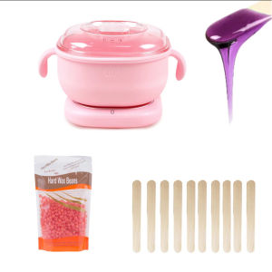Depilatory Heater Wax Paraffin Warmer Spa Hair Removal Pot Set with Beans Spatul Wax Machine