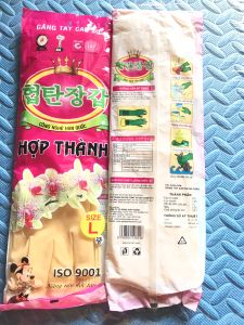 Găng tay cao su Hợp Thành đủ size S M L XL. găng tay rửa chén găng tay rửa bát