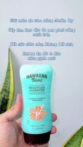 Dưỡng Thể Sau Phơi Nắng Hawaiian Tropic Weightless Hydration After Sun Lotion 177ml - hàng xịn - Công thức siêu nhẹ khi lên da không gây bết rích khó chịu. Giữ và dưỡng ẩm lên đến 24h.