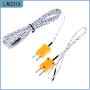 【E-WOITD】 1PC K type temperature sensor thermocouple probe cable wire 0.5 4m