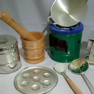 Mainan Anak Masak Masakan Mini ( Pkt F3 ) Mainan Anak Perempuan Mainan Alat Masak Tradisional Mini 8 Barang