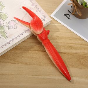 Simulated Crab Claw Writing Pen Lobster Plier Black Press Ballpoint Pens School Stationery Student Supplies Fun Toys