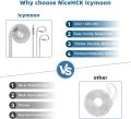 IcyMoon IEM Cable, 16 Core OCC+Silver Plated OFC Upgrade Cable,SPC in Ear Monitor Cable, Earphones Cables with 3.5/4.4mm Plug for ZS10 PRO 2 AS10 PRO ZSN PRO X EM6L (3.5mm with 0.78 2Pin). 