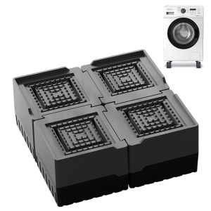 LJOATSBASF 4 Pcs Table Sofa Heighten Foot Pads Furniture Floor Protectors Mats Non-Slip Metal Chair Leg Pads Adjustable Heightening Pad