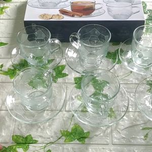 12PCS GELAS TEA CUP& SOUCER/ GELAS TEH KOPI DAN TATAKAN
