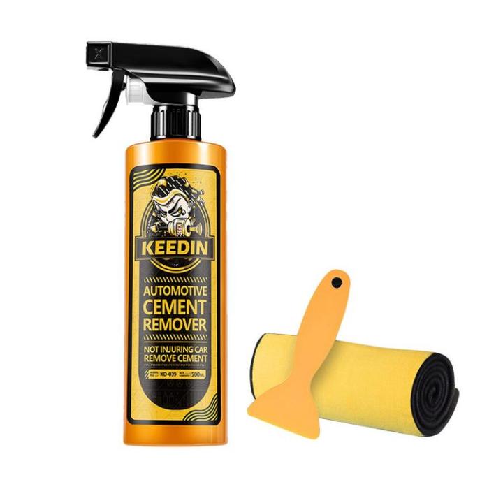 Cement Remover for Car Concrete Remove Cement Dissolver Cement Stain Cleaner Cement Stain Remover Mild Formula Deep Cleaning for Metal Automobile convenient