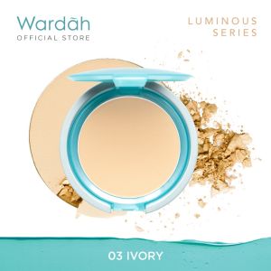 Wardah Everyday Luminous Two Way Cake 12 g - Bedak Dengan Hasil Matte Yang Halus Ringan Dengan Kandungan Vit E