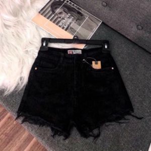 Quần đùi kaki tua rua quần shorts kaki nữ tua rua