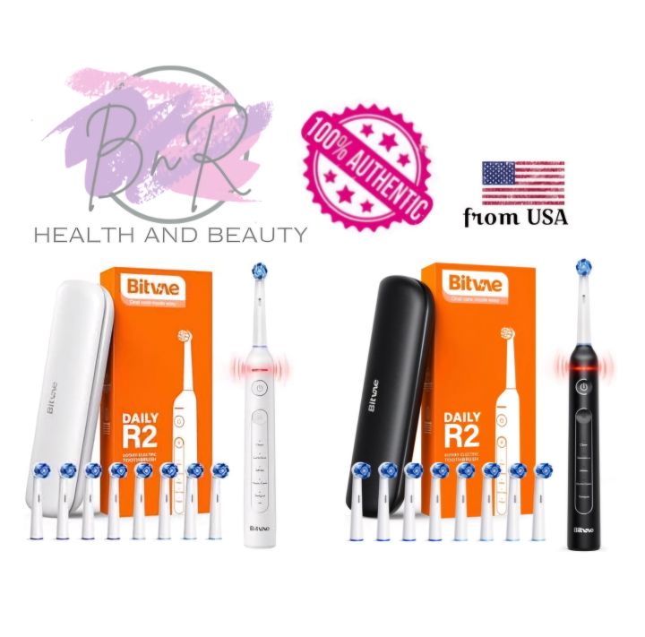 Bitvae R2 Rotating Electric Toothbrush for Adults with 8 Brush Heads ...