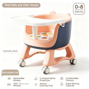 High-quality childrens stool/baby dining chair baby whisper chair high-quality backrest seat small stool/low chair for home use a must-have for the dining table.